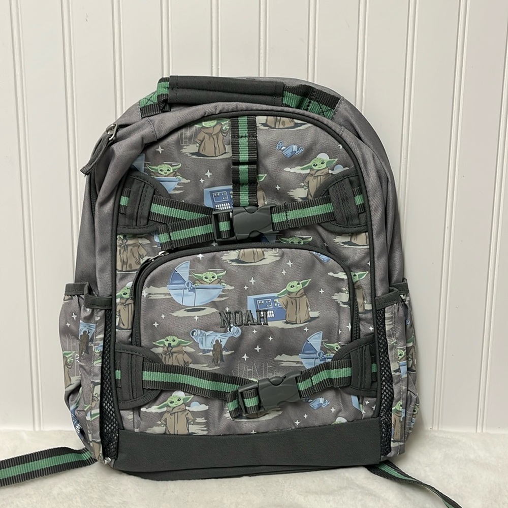 Pottery Barn kids Mackenzie  large Star Wars Yoda backpack